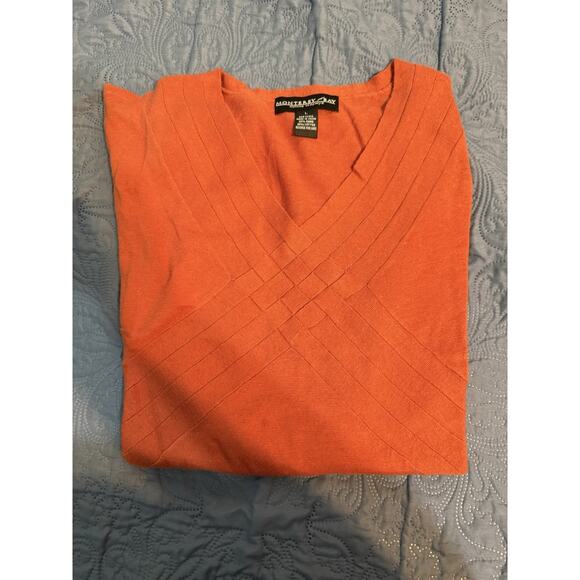 Monterey Bay Clothing Company Size L Women’s Tops Black, Brown, Orange 4 LOT - Picture 7 of 13